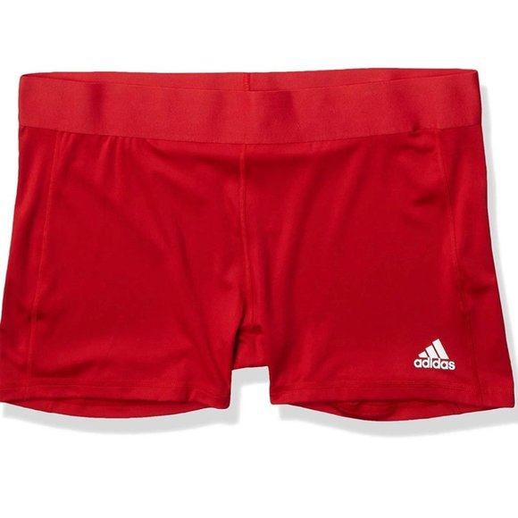 adidas Shorts Adidas Techfit Womens Red Athletic Volleyball Elastic